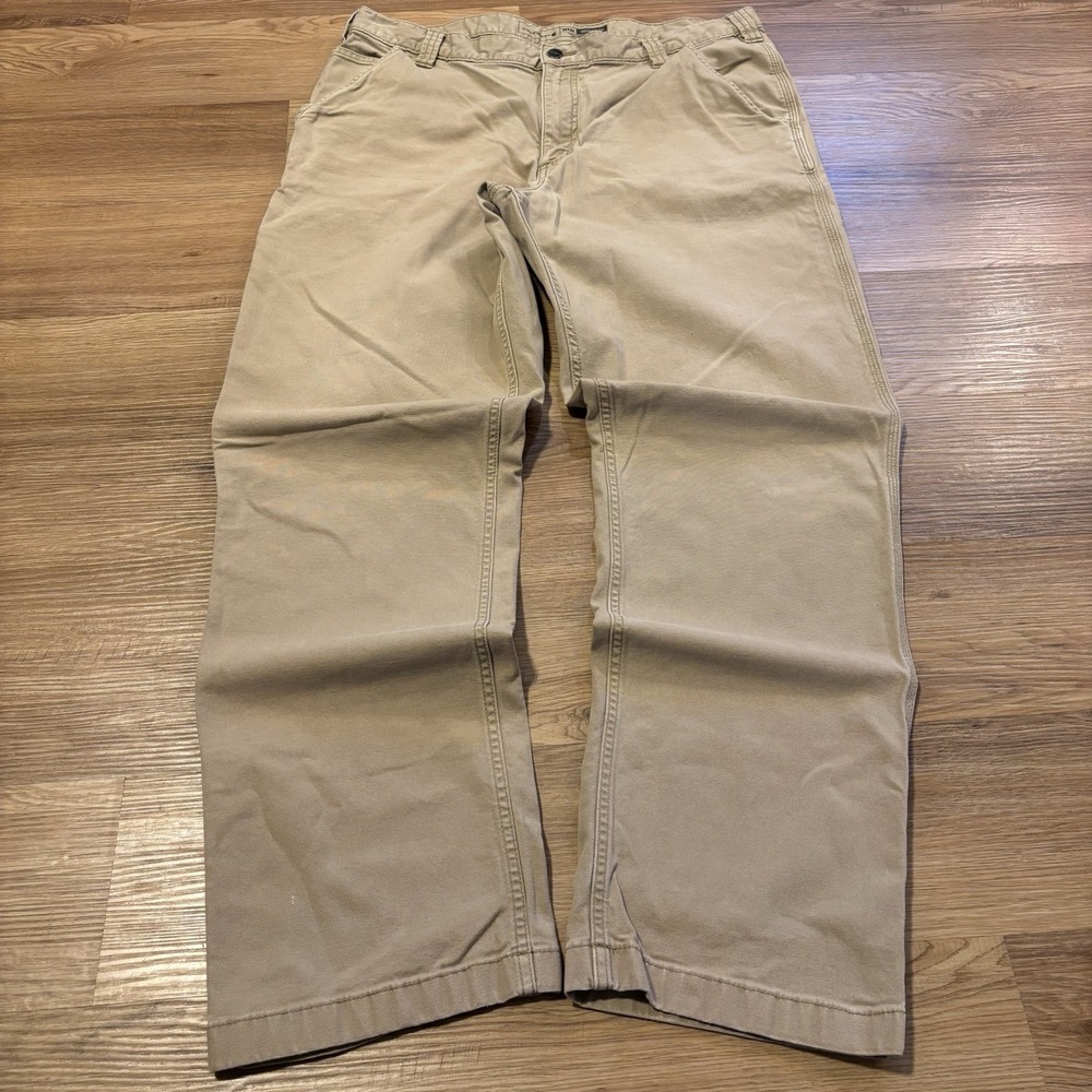 Carhartt Rugged Flex Work Pants Men 38x34 Fits 36x32 Tan Relaxed Canvas BN2291-M